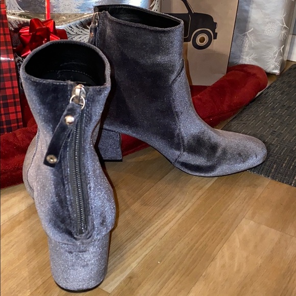 Blue Velvet Booties - Picture 3 of 4